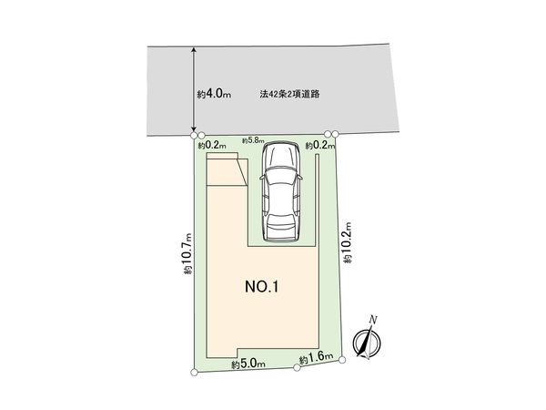 北区滝野川1丁目 新築戸建 間取図(平面図)
