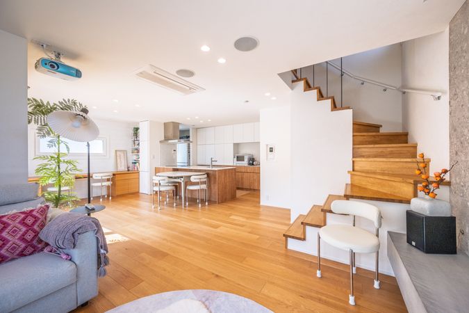 北区滝野川2丁目 戸建 リビング