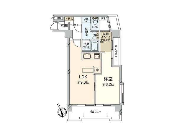 パラスト新板橋 間取図(平面図)