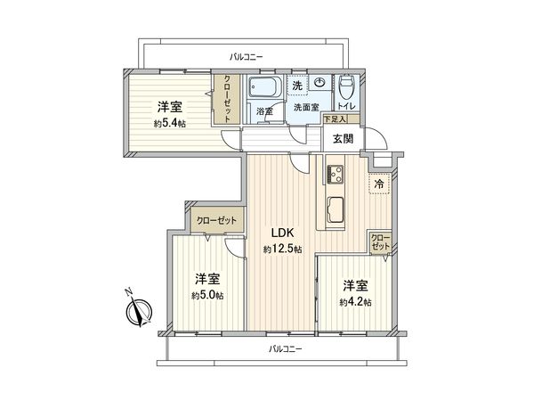 キャニオンマンション加賀町 間取図(平面図) 間取図(平面図)