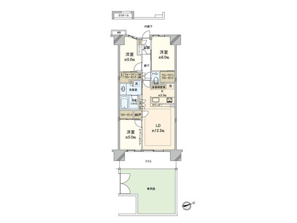 オーベル板橋本町 間取図(平面図) オーベル板橋本町 間取図(平面図)