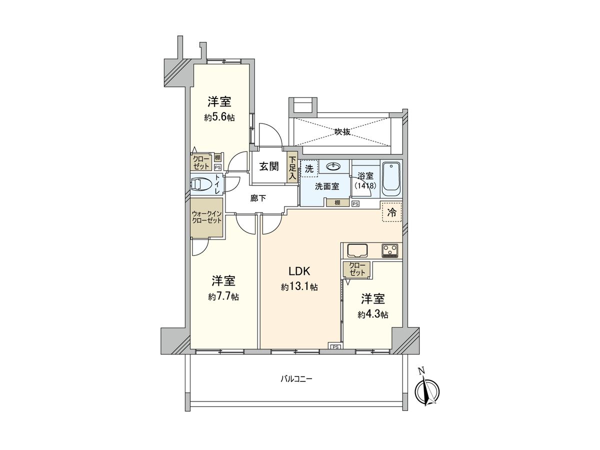グローリオ板橋本町 間取図(平面図) 間取図(平面図)