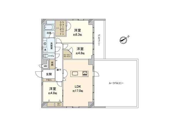 グランドメゾン上池袋 間取図(平面図) 間取図(平面図)