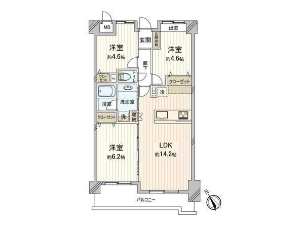 アルス西巣鴨 間取図(平面図) 間取図(平面図)