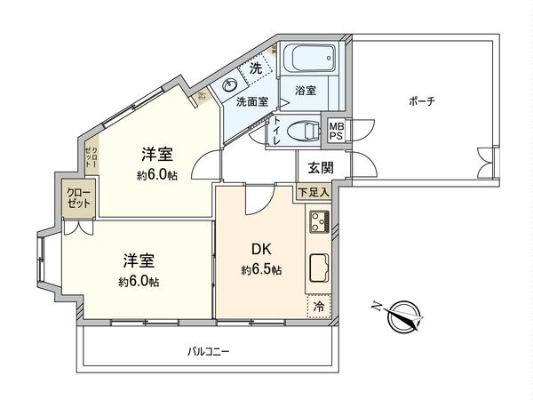 朝日プラザ上板橋 間取図(平面図) 朝日プラザ上板橋 間取図(平面図)