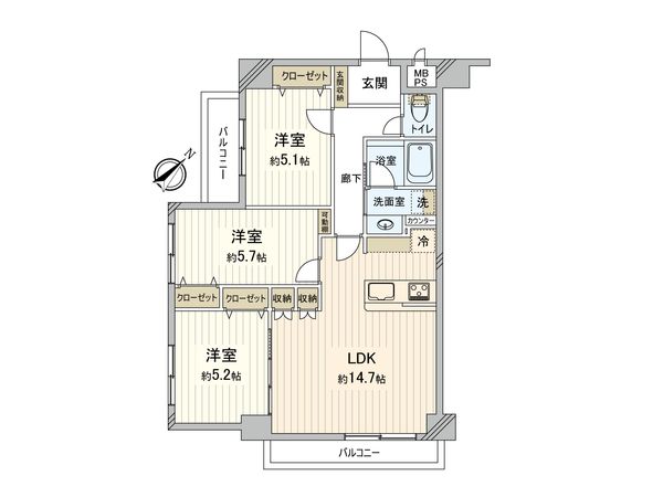 ソネット上池袋 間取図(平面図) ソネット上池袋 間取図(平面図)