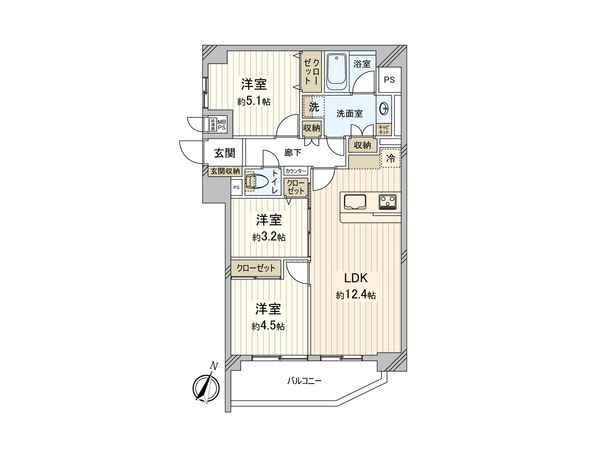 ライオンズマンション西巣鴨 間取図(平面図) 間取図(平面図)