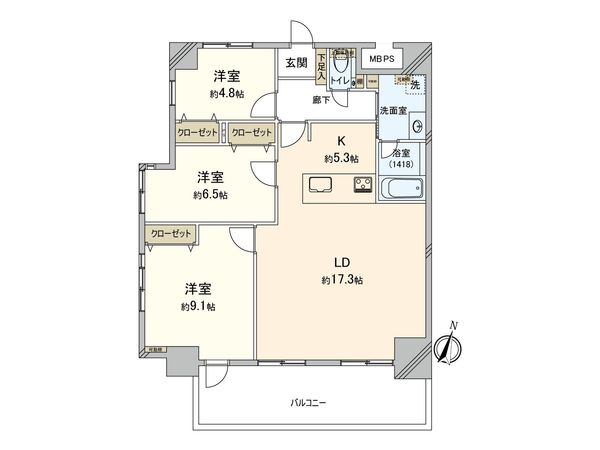 ソネット上池袋 間取図(平面図) ソネット上池袋 間取図(平面図)