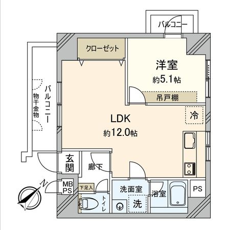 グリーンキャピタル池袋 間取図(平面図)
