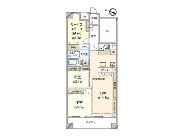 レーベンハイム板橋フィーリア 間取図(平面図)