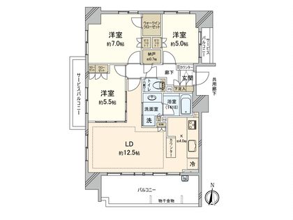 シティハウス板橋大山 間取図(平面図)