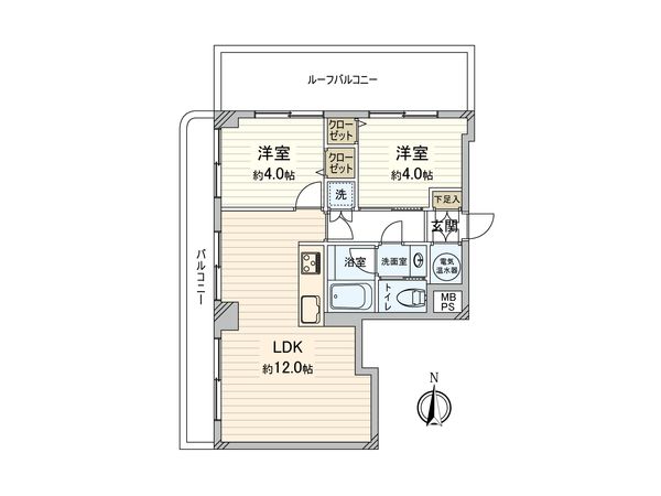 秀和大山レジデンス 間取図(平面図)
