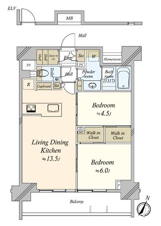 ルフォンリブレ板橋本町 間取図(平面図)