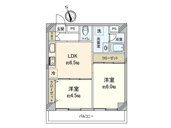 ローヤルハイツ大山 間取図(平面図) ローヤルハイツ大山 間取図(平面図)