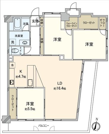 グレイス板橋 間取図(平面図)