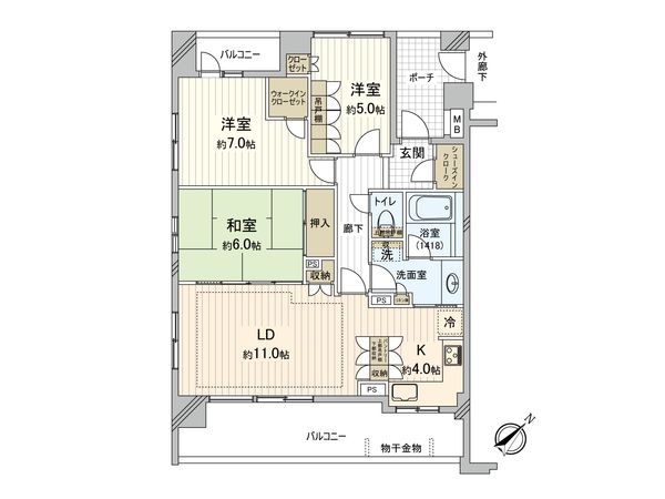 クレアホームズ滝野川 間取図(平面図) クレアホームズ滝野川 間取図(平面図)