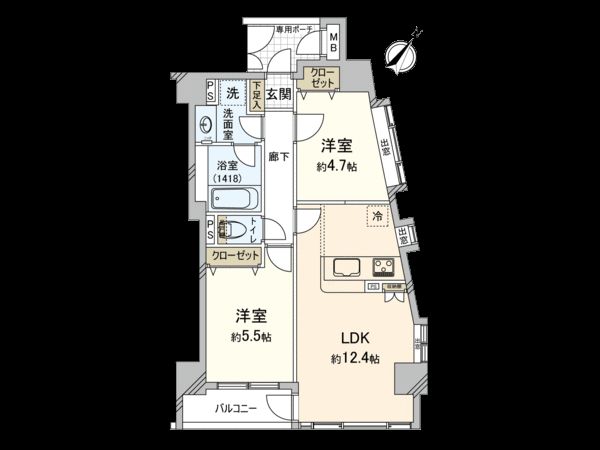 ローズアヴェニュー西巣鴨 間取図(平面図)