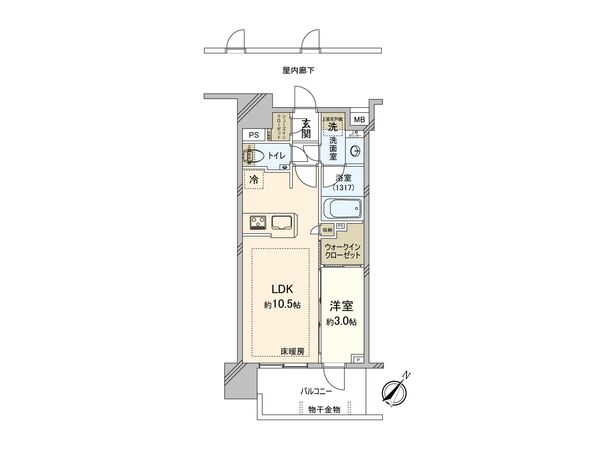 ルフォンリブレ王子 間取図(平面図)