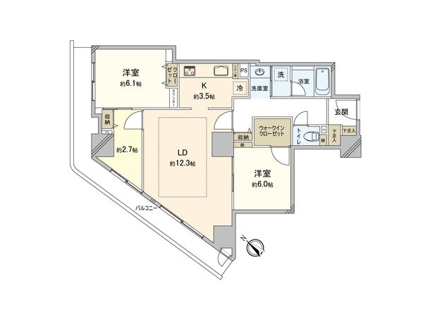 アイ・タワー 間取図(平面図) アイ・タワー 間取図(平面図)