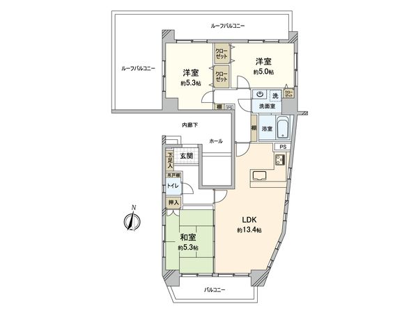 L-Flat板橋区役所前 間取図(平面図) L-Flat板橋区役所前 間取図(平面図)