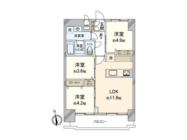 ダイアパレス新板橋 間取図(平面図) ダイアパレス新板橋 間取図(平面図)