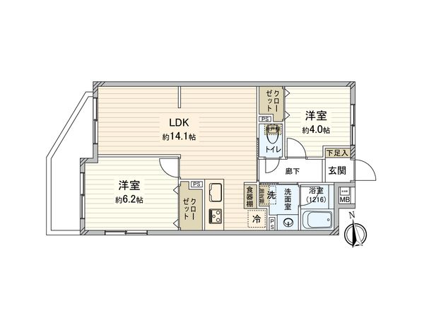 セザール新板橋 間取図(平面図) セザール新板橋 間取図(平面図)