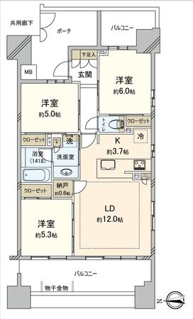 Brillia板橋大山 間取図(平面図) Brillia板橋大山 間取図(平面図)