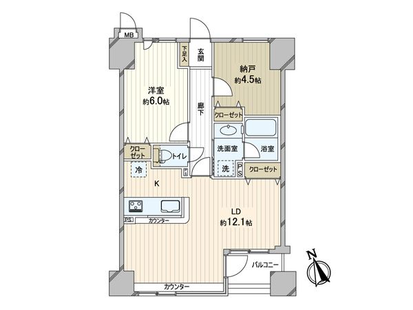 セレナハイム荒川公園 間取図(平面図) 間取図(平面図)