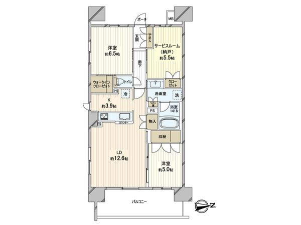 東京ラ・クラシア 間取図(平面図) 間取図(平面図)