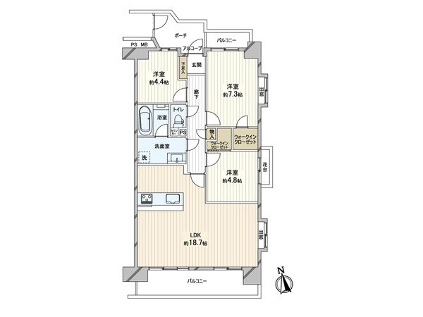 東急ドエル・アルス千住 間取図(平面図) 東急ドエル・アルス千住 間取図(平面図)