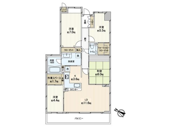 トキアス 間取図(平面図)