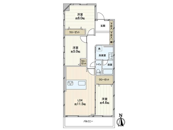 メゾンエクレーレ南千住 間取図(平面図)