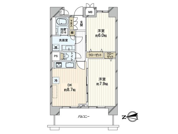 けやき通り北参番館 間取図(平面図)