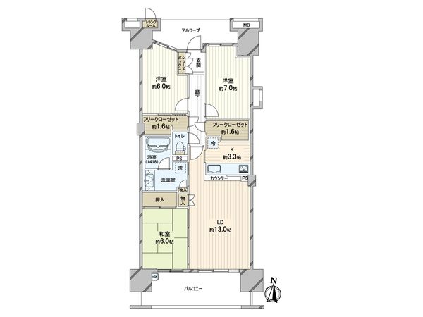 東京フロンティアシティパーク&パークス 間取図(平面図) 東京フロンティアシティパーク&パークス 間取図(平面図)