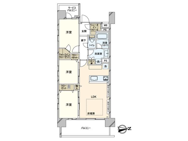 フォースター南千住 間取図(平面図) 間取図(平面図)