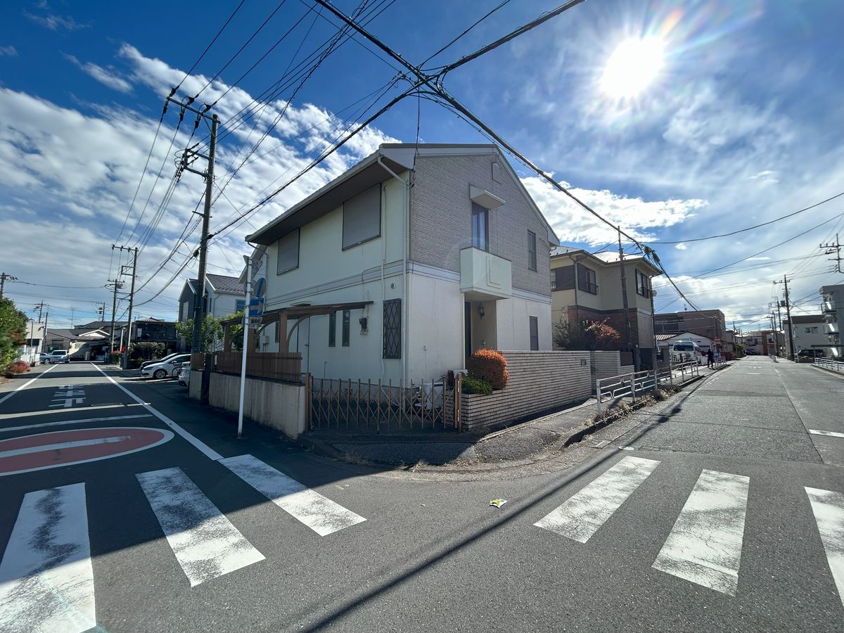 越谷市蒲生南町 土地 前面道路含む外観 前面道路含む外観