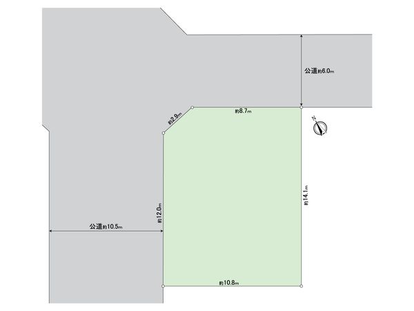 越谷市蒲生南町 土地 区画図 区画図