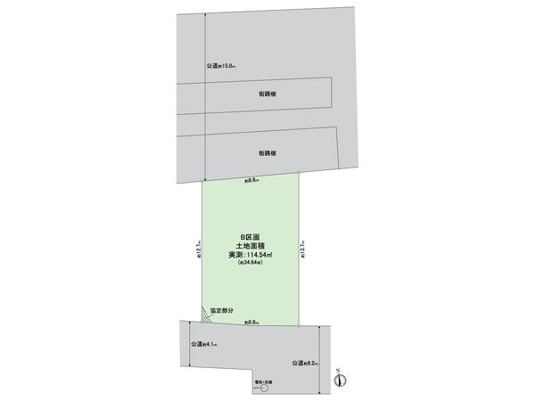 春日部市粕壁東4丁目 土地 区画図