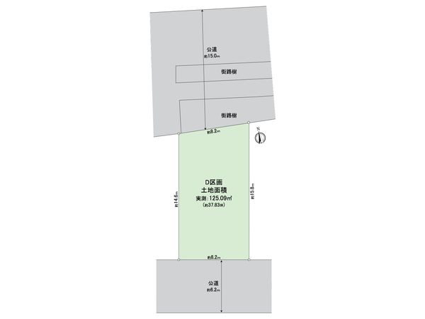 春日部市粕壁東4丁目 土地 区画図