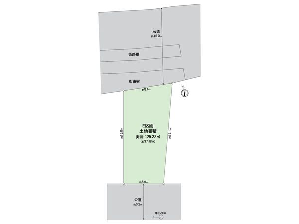 春日部市粕壁東4丁目 土地 区画図