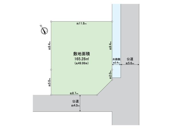 春日部市大枝 土地 区画図