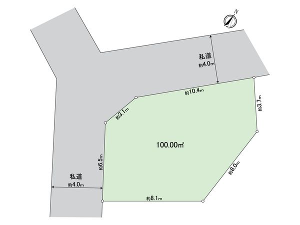 春日部市備後東2丁目 土地 区画図