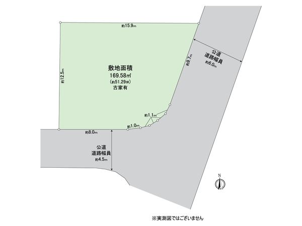春日部市備後東8丁目 土地 区画図 区画図
