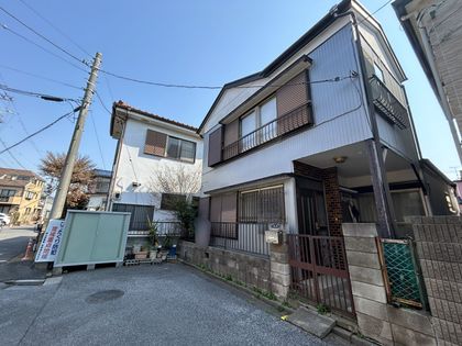 越谷市大字袋山 土地(古屋有) 前面道路含む外観