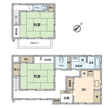 越谷市大字恩間 戸建 間取図(平面図) 越谷市大字恩間 戸建 間取図(平面図)