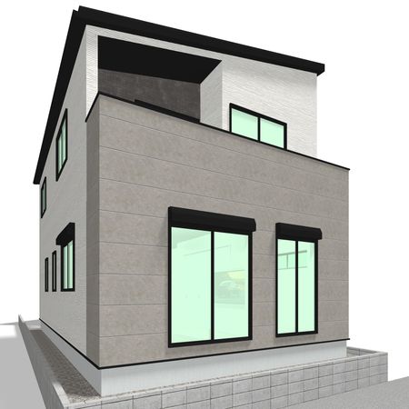 春日部市粕壁東4丁目 新築戸建 外観パース図