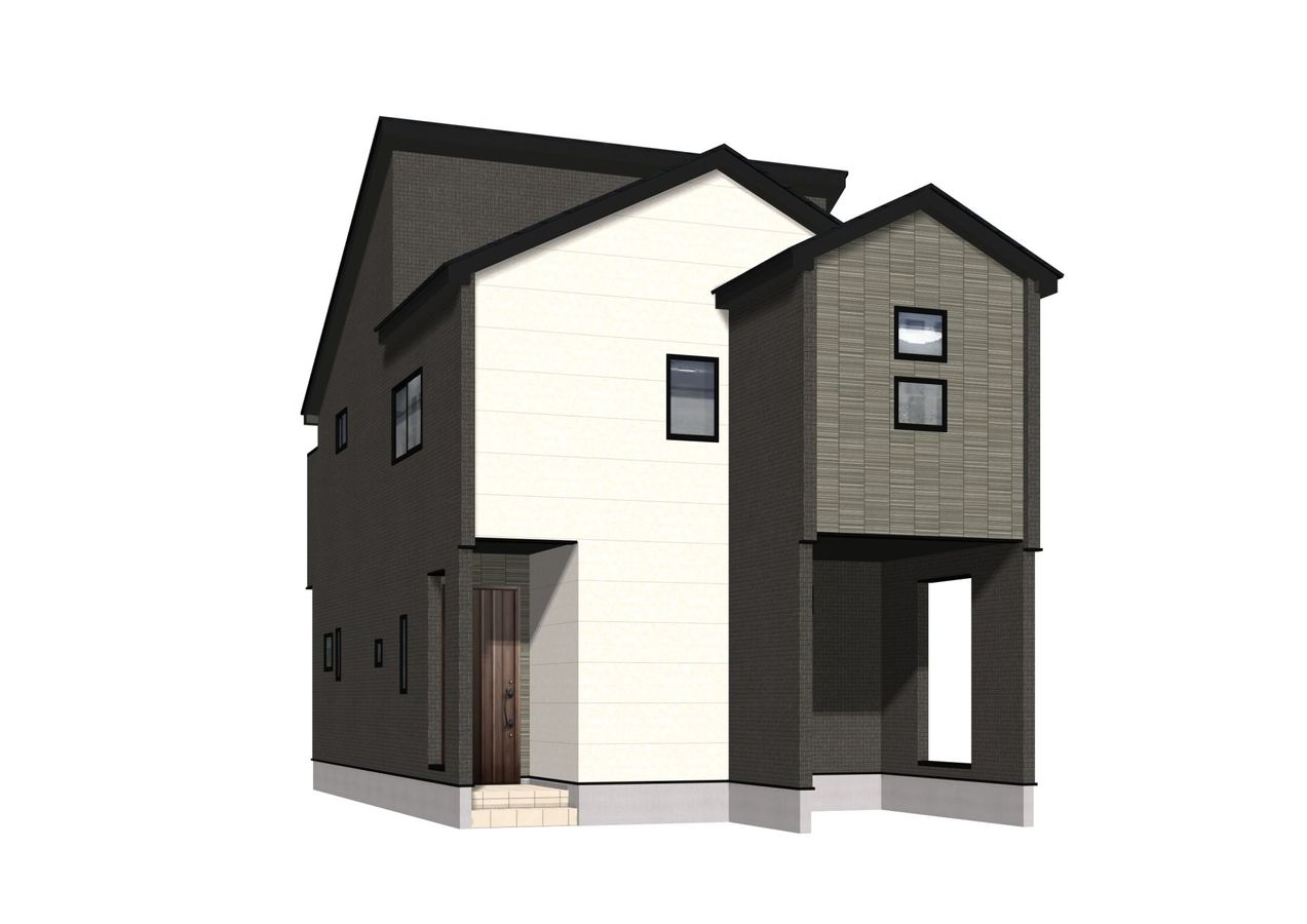 春日部市豊町4丁目 新築戸建 外観パース図 外観パース図