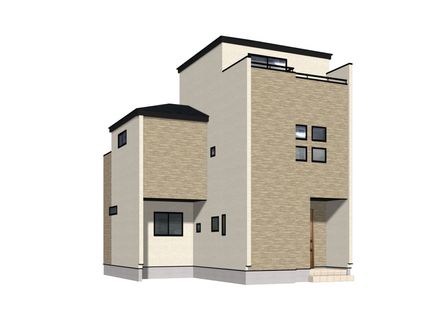 春日部市豊町4丁目 新築戸建 外観パース図