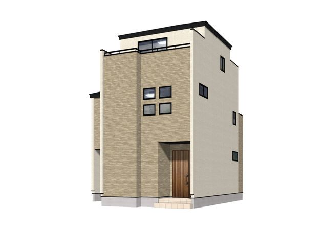春日部市豊町4丁目 新築戸建 外観パース図 春日部市豊町4丁目 新築戸建 外観パース図