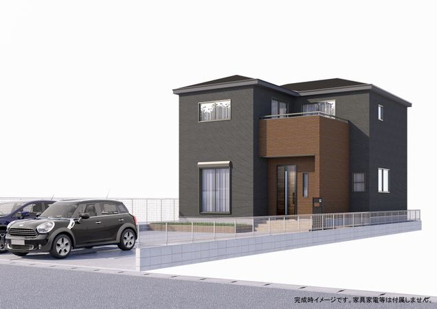 越谷市千間台西5丁目 新築戸建 外観パース図 越谷市千間台西5丁目 新築戸建 外観パース図